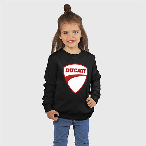 Детский свитшот Ducati Logo Дукати Лого Z / Черный – фото 3