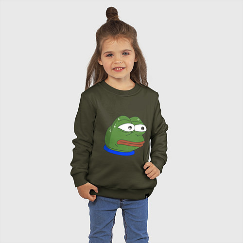 Детский свитшот Pepe MonkaS / Хаки – фото 3