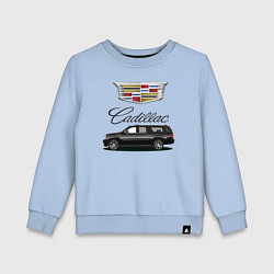 Свитшот хлопковый детский Cadillac, цвет: мягкое небо