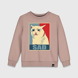 Детский свитшот Sad Cat