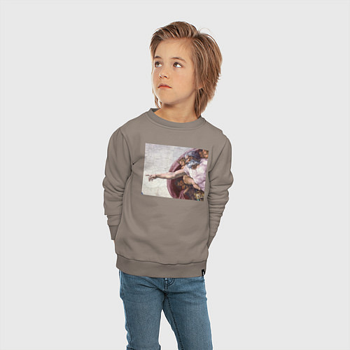 Детский свитшот Искусство / Утренний латте – фото 4