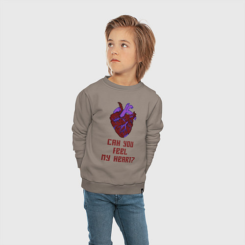 Детский свитшот Bring Me The Horizon 2D Сердце / Утренний латте – фото 4