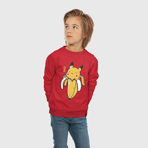 Детский свитшот Bananachu / Красный – фото 4