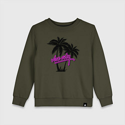 Свитшот хлопковый детский GTA Vice City, цвет: хаки