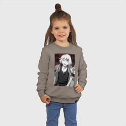 Свитшот хлопковый детский Джузо Сузуя, цвет: утренний латте — фото 2