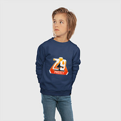 Свитшот хлопковый детский PROJECT Z 9 STANDOFF 2, цвет: тёмно-синий — фото 2