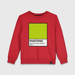 Свитшот хлопковый детский Shrek: Pantone Color, цвет: красный