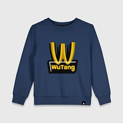 Свитшот хлопковый детский W - Wu-Tang, цвет: тёмно-синий