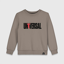 Свитшот хлопковый детский ANIMAL UNIVERSAL ЭНИМАЛ, цвет: утренний латте