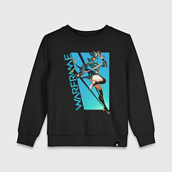 Свитшот хлопковый детский Warframe, цвет: черный