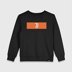 Свитшот хлопковый детский Juventus Tee Cut & Sew 2021, цвет: черный