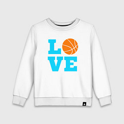 Детский свитшот Love basketball
