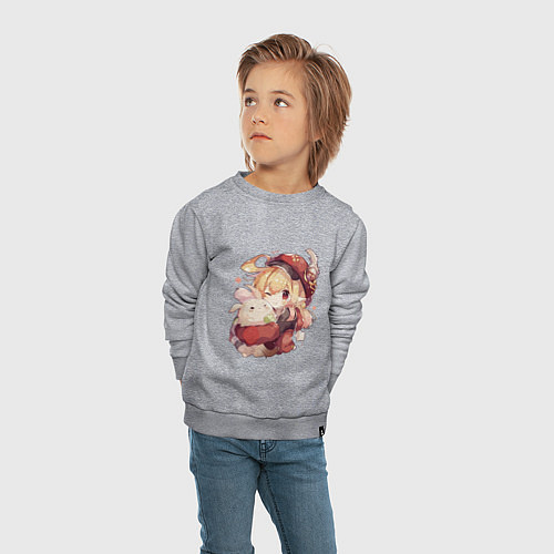 Детский свитшот Милашка Кли / Меланж – фото 4