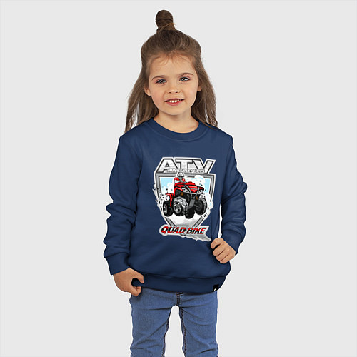 Детский свитшот Квадроцикл / Тёмно-синий – фото 3