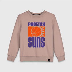 Свитшот хлопковый детский Phoenix Suns, цвет: пыльно-розовый