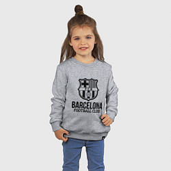 Свитшот хлопковый детский Barcelona FC, цвет: меланж — фото 2