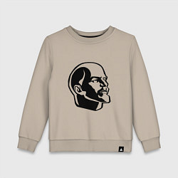 Свитшот хлопковый детский Ленин Владимир Ильич, цвет: миндальный