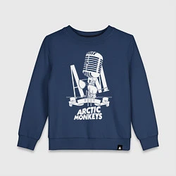 Свитшот хлопковый детский Arctic Monkeys, рок, цвет: тёмно-синий