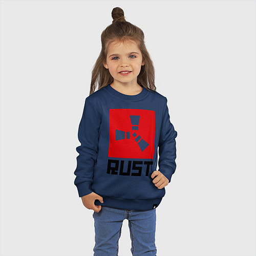 Детский свитшот Rust / Тёмно-синий – фото 3