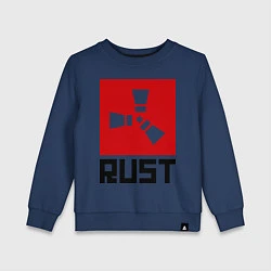 Свитшот хлопковый детский Rust, цвет: тёмно-синий