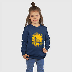 Свитшот хлопковый детский Golden state Warriors NBA, цвет: тёмно-синий — фото 2