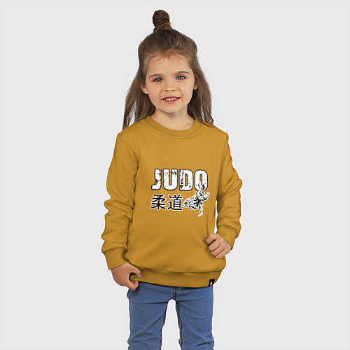 Детский свитшот Style Judo / Горчичный – фото 3