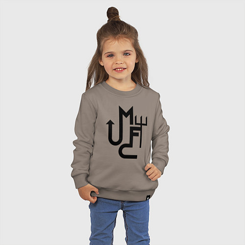 Детский свитшот Манчестер Юнайтед минимализм / Утренний латте – фото 3