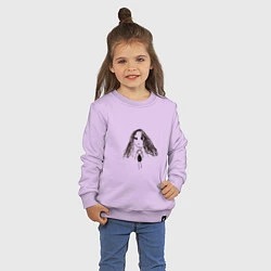 Свитшот хлопковый детский Прикольная девочка, цвет: лаванда — фото 2