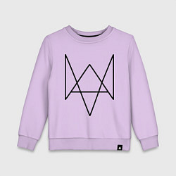 Свитшот хлопковый детский Watch Dogs, цвет: лаванда