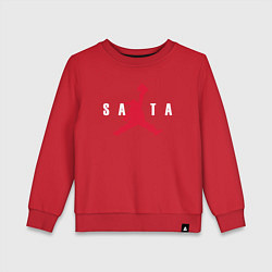 Свитшот хлопковый детский AIR SANTA - ЭЙР САНТА, цвет: красный