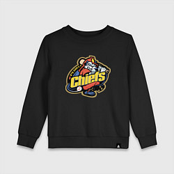 Свитшот хлопковый детский Peoria Chiefs - baseball team, цвет: черный