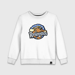 Свитшот хлопковый детский Midland Rockhounds - baseball team, цвет: белый