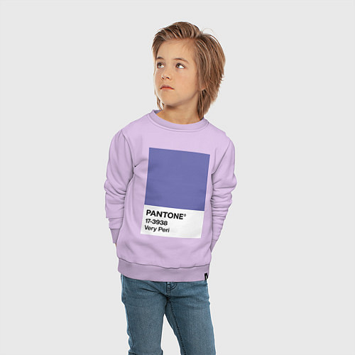 Детский свитшот Цвет Pantone 2022 года - Very Peri / Лаванда – фото 4