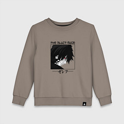 Свитшот хлопковый детский Хвост Феи Fairy Tail, Зереф Zeref, цвет: утренний латте