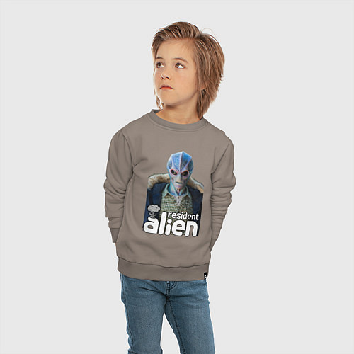 Детский свитшот Resident alien / Утренний латте – фото 4
