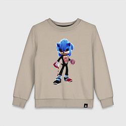 Свитшот хлопковый детский Sonic eXe, цвет: миндальный