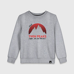 Свитшот хлопковый детский Твин Пикс 2022 ltd, цвет: меланж