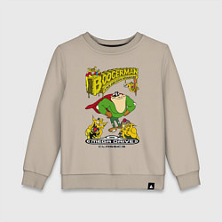 Свитшот хлопковый детский Booger boy, цвет: миндальный