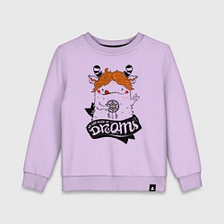 Детский свитшот Пушистый человечек и талисман