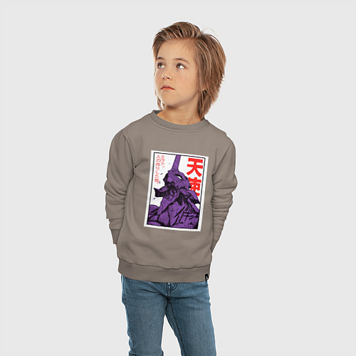 Детский свитшот Евангелион ltd 0001 / Утренний латте – фото 4