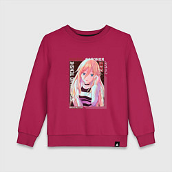 Свитшот хлопковый детский Ангел кровопролития Satsuriku no Tenshi, Рэйчел Га, цвет: маджента