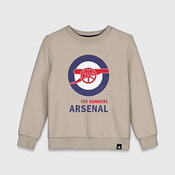 Свитшот хлопковый детский Arsenal The Gunners, цвет: миндальный