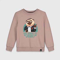 Детский свитшот Мопс в костюме