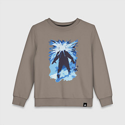 Свитшот хлопковый детский Нечто 1982, цвет: утренний латте