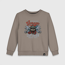Свитшот хлопковый детский Garage superior, цвет: утренний латте