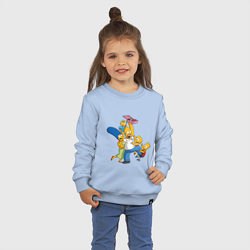 Детский свитшот Simpsons donuts / Мягкое небо – фото 3