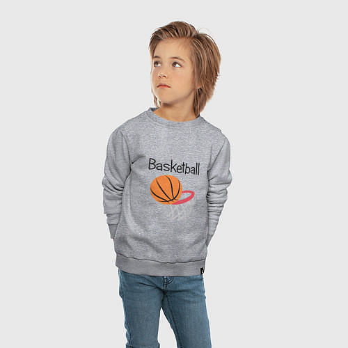 Детский свитшот Game Basketball / Меланж – фото 4