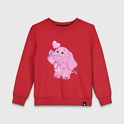 Детский свитшот Розовый слонёнок