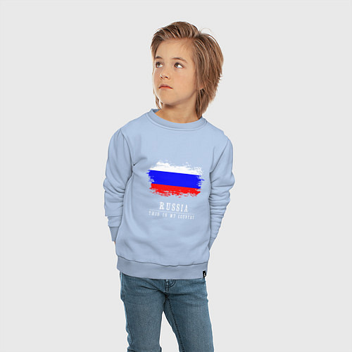 Детский свитшот Россия моя страна / Мягкое небо – фото 4
