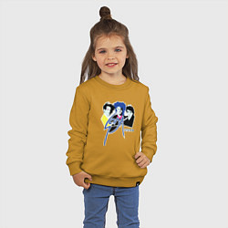 Свитшот хлопковый детский Soda Stereo, цвет: горчичный — фото 2